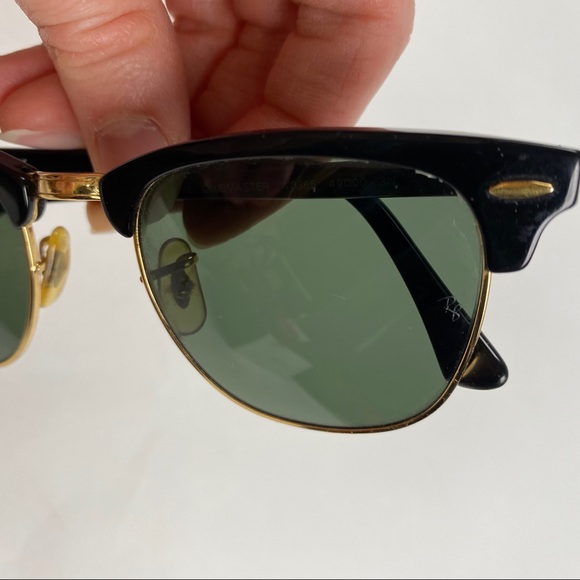 Ray-Ban Clubmasters RB3016 Black/Gold - Picture 5 of 10